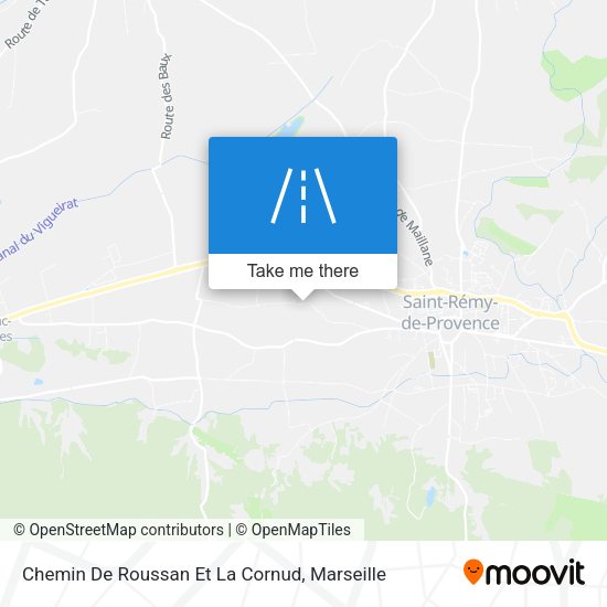 Chemin De Roussan Et La Cornud map