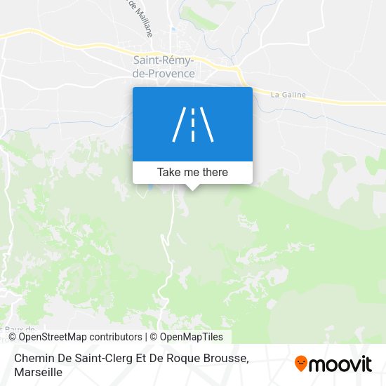 Chemin De Saint-Clerg Et De Roque Brousse map