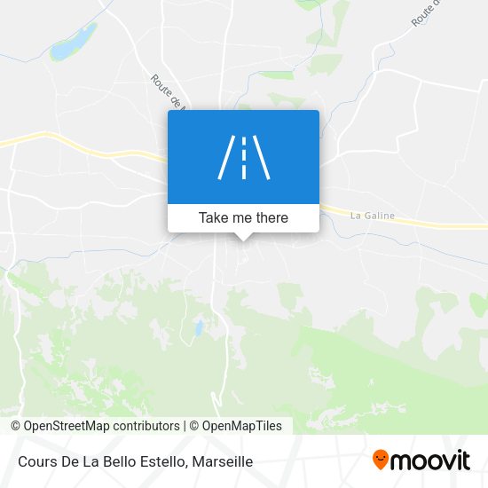Cours De La Bello Estello map