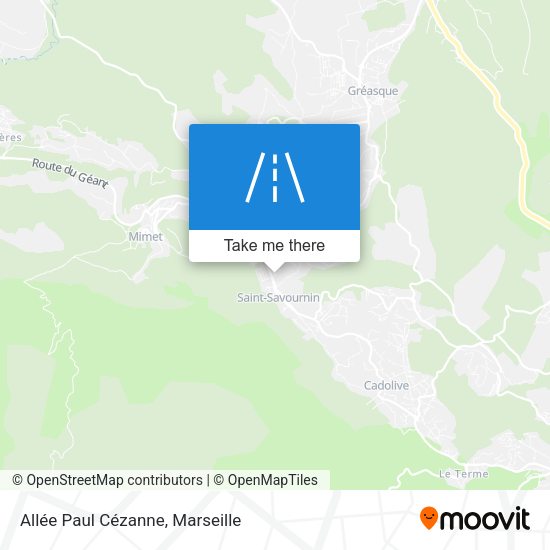 Allée Paul Cézanne map