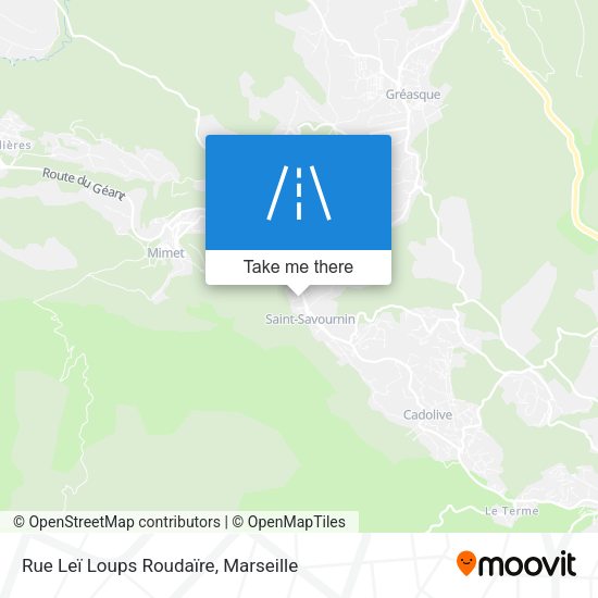 Rue Leï Loups Roudaïre map
