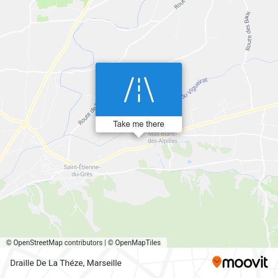 Draille De La Théze map