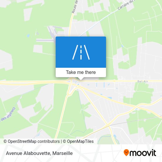 Avenue Alabouvette map