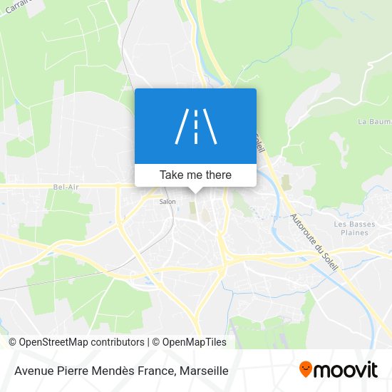 Avenue Pierre Mendès France map