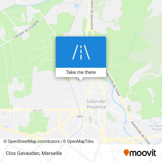 Clos Gavaudan map