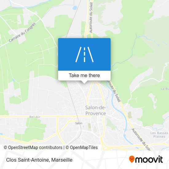 Clos Saint-Antoine map