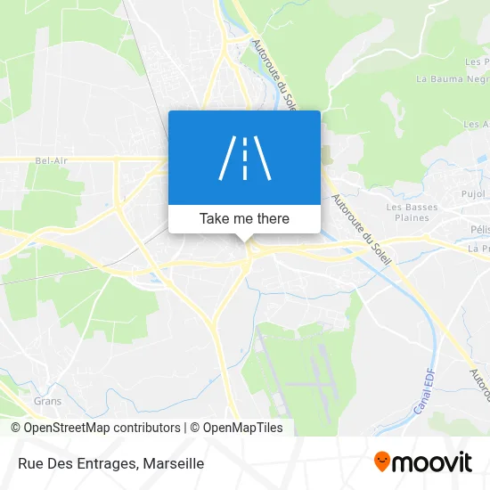 Rue Des Entrages map