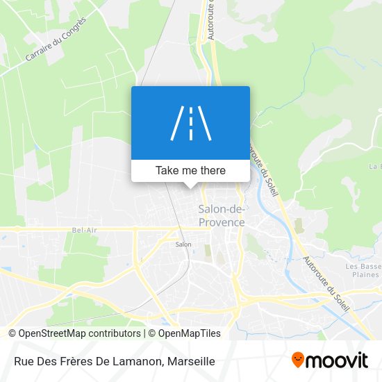 Rue Des Frères De Lamanon map