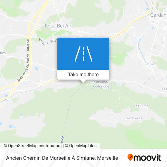 Ancien Chemin De Marseille À Simiane map