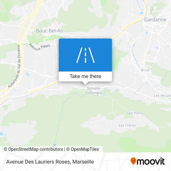Avenue Des Lauriers Roses map