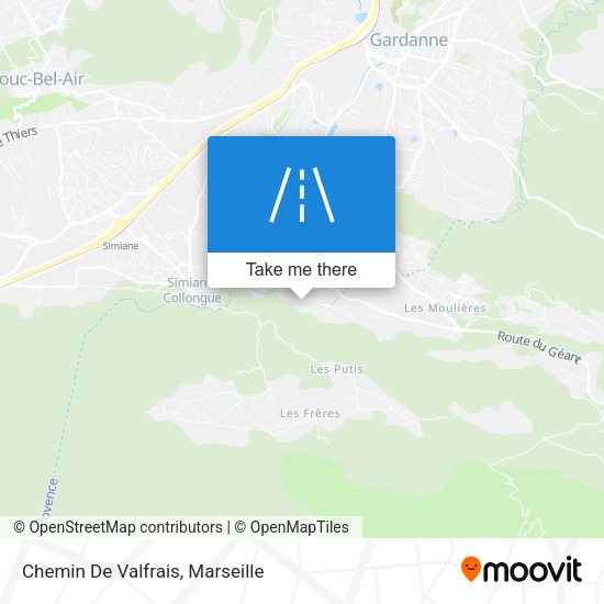 Chemin De Valfrais map