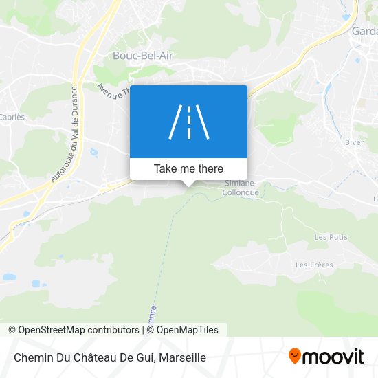Chemin Du Château De Gui map
