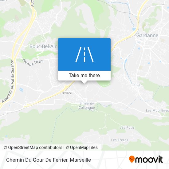 Chemin Du Gour De Ferrier map