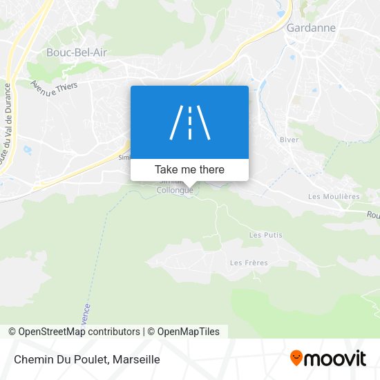 Chemin Du Poulet map