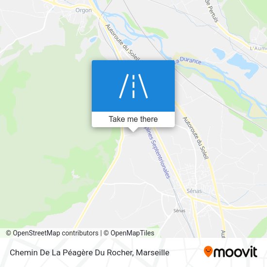 Chemin De La Péagère Du Rocher map