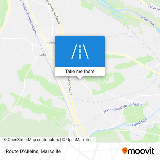 Route D'Alleins map