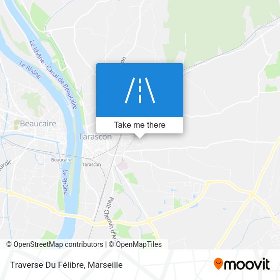 Traverse Du Félibre map