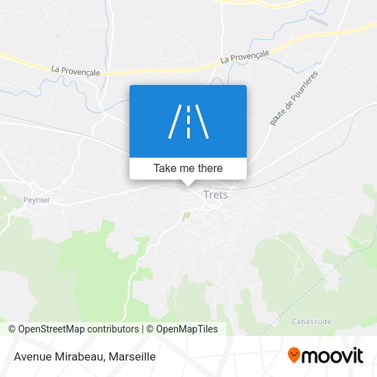 Avenue Mirabeau map