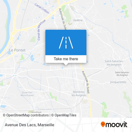Avenue Des Lacs map