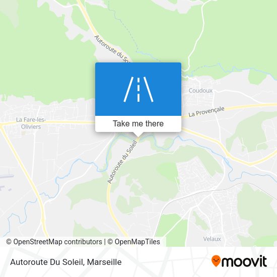 Autoroute Du Soleil map