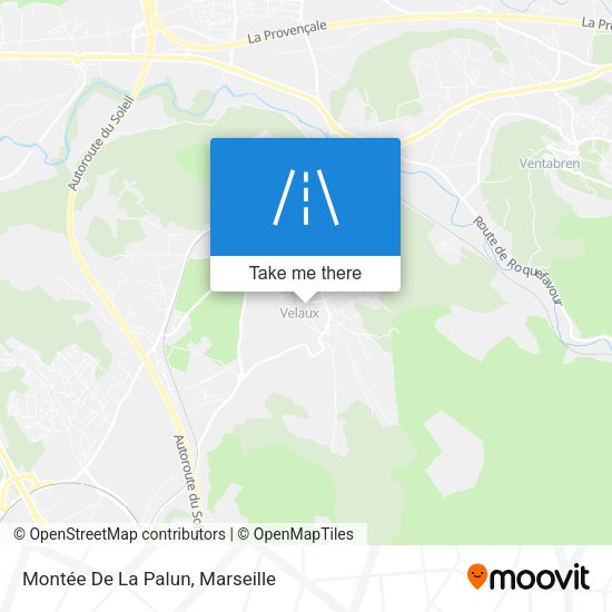Montée De La Palun map