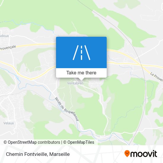 Chemin Fontvieille map