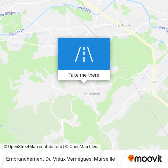 Embranchement Du Vieux Vernègues map