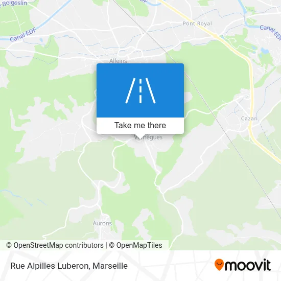 Rue Alpilles Luberon map