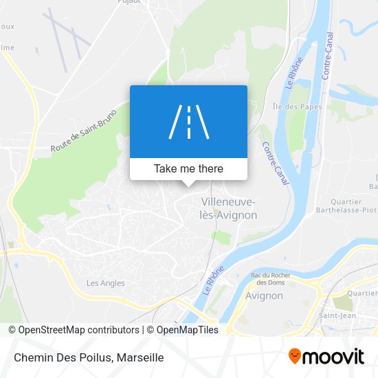 Chemin Des Poilus map