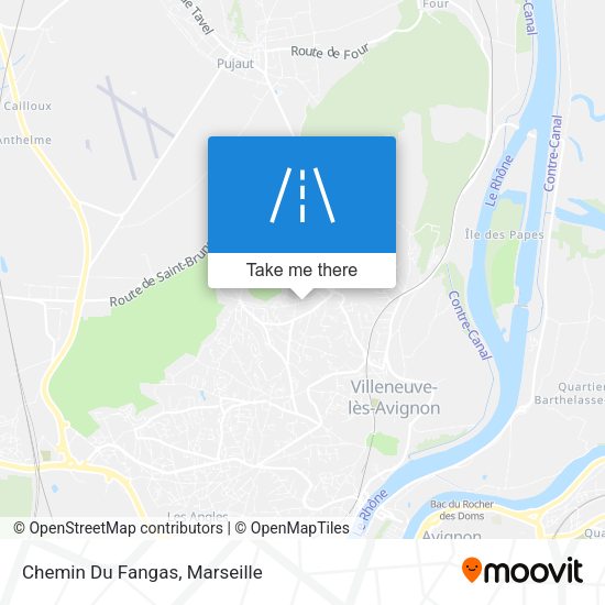 Chemin Du Fangas map