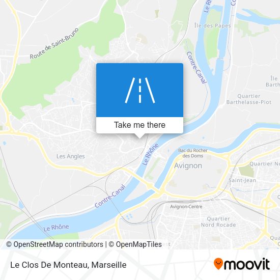Le Clos De Monteau map