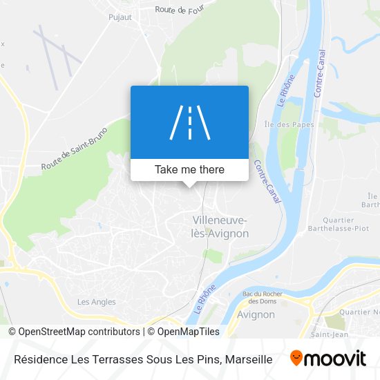 Résidence Les Terrasses Sous Les Pins map