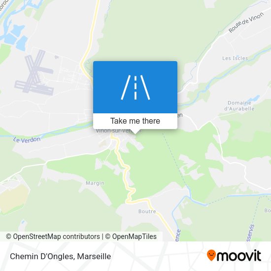 Chemin D'Ongles map