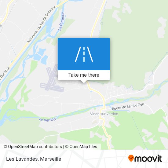 Les Lavandes map