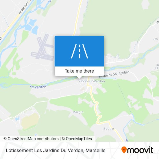 Lotissement Les Jardins Du Verdon map