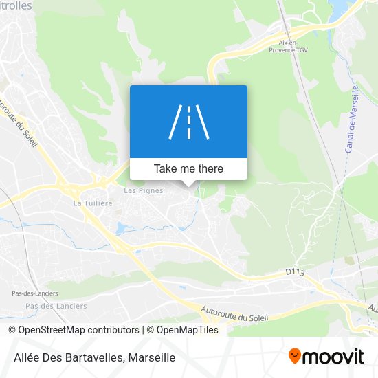 Allée Des Bartavelles map