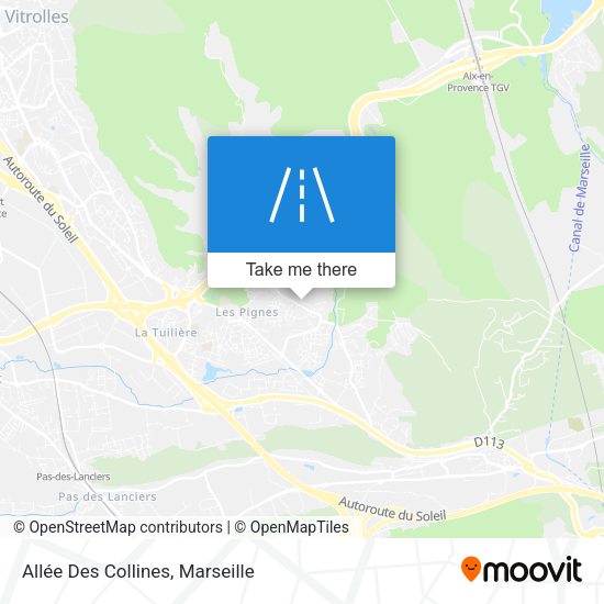 Allée Des Collines map