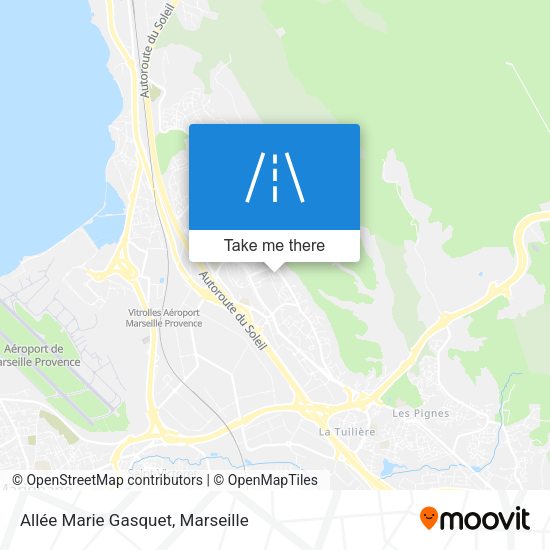 Allée Marie Gasquet map