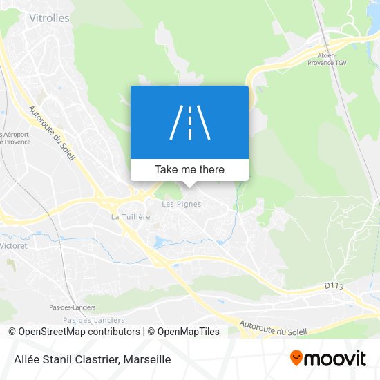 Allée Stanil Clastrier map