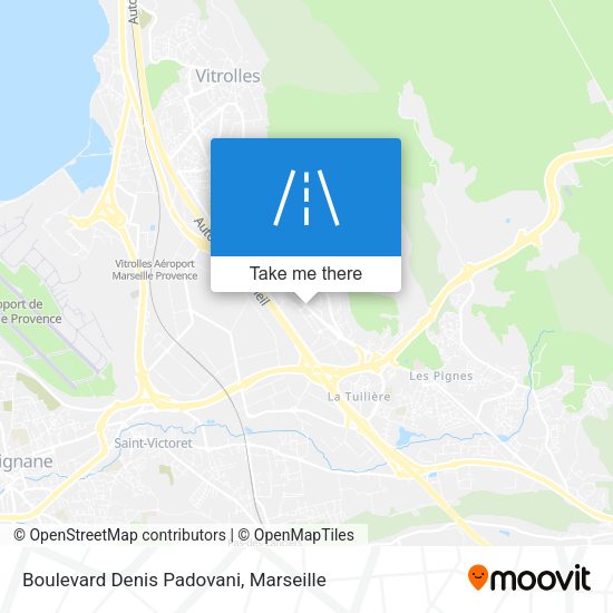 Boulevard Denis Padovani map