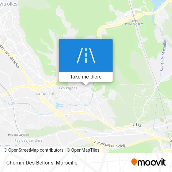 Chemin Des Bellons map