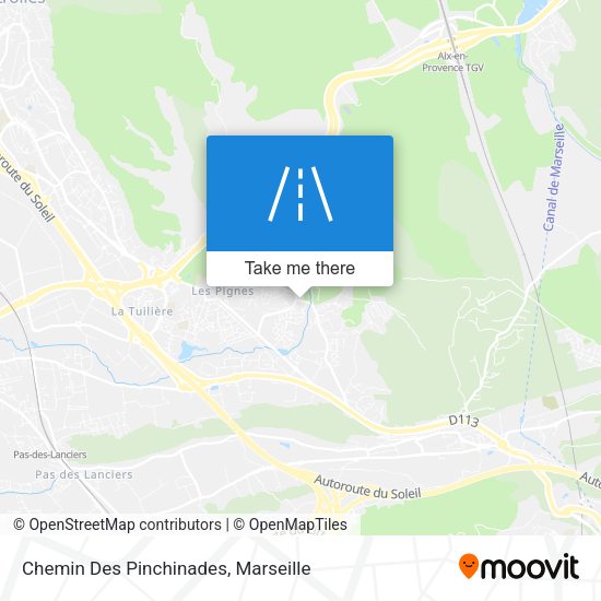 Chemin Des Pinchinades map