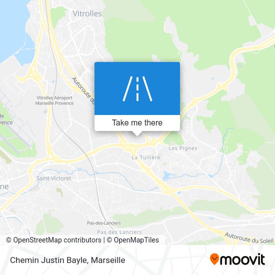 Chemin Justin Bayle map