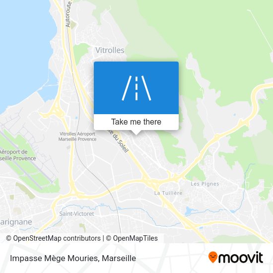 Impasse Mège Mouries map