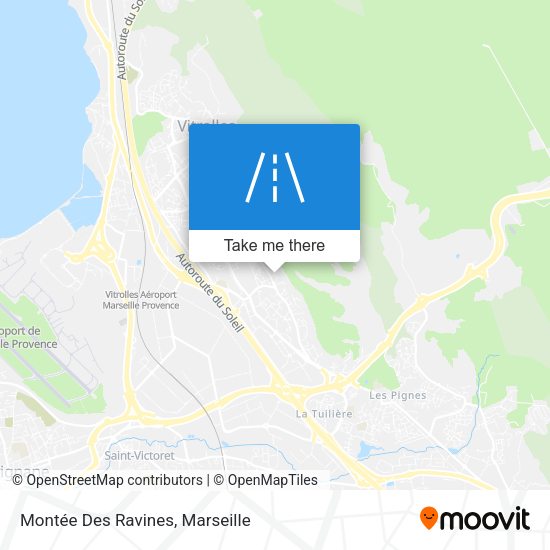 Montée Des Ravines map