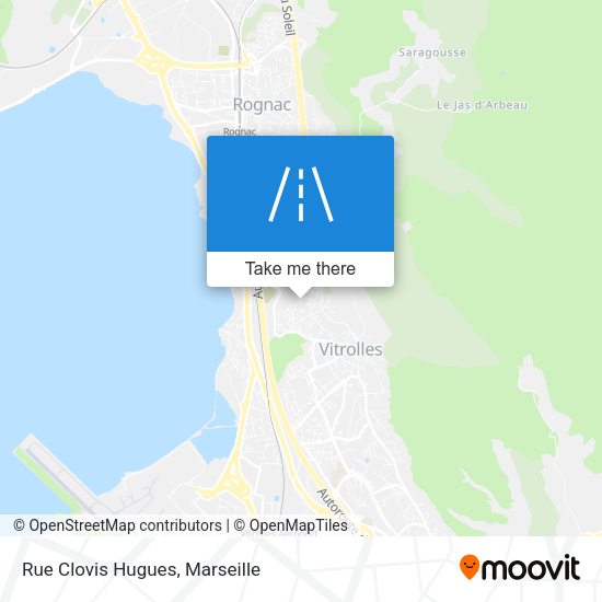 Rue Clovis Hugues map
