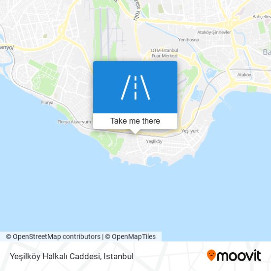 Yeşilköy Halkalı Caddesi map