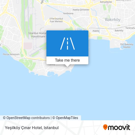 Yeşilköy Çınar Hotel map