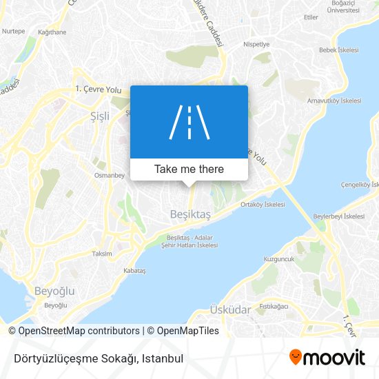 Dörtyüzlüçeşme Sokağı map