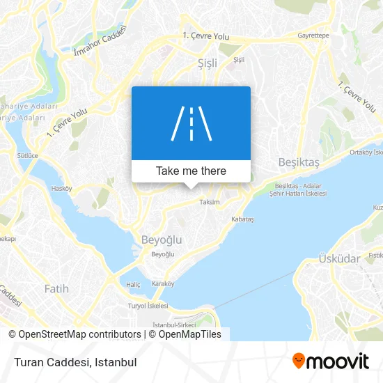Turan Caddesi map